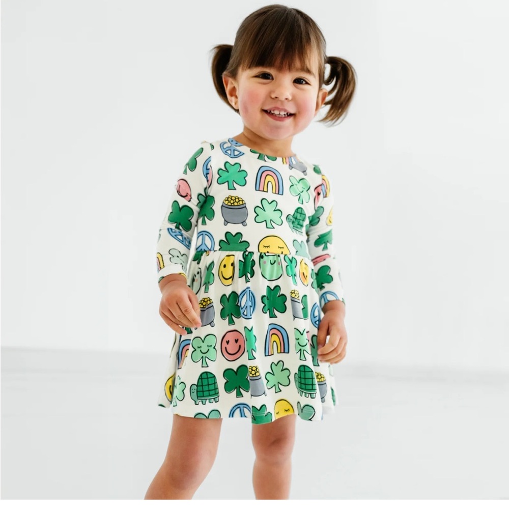 Little Sleepies Happy Go Lucky Twirl Dress with Bodysuit